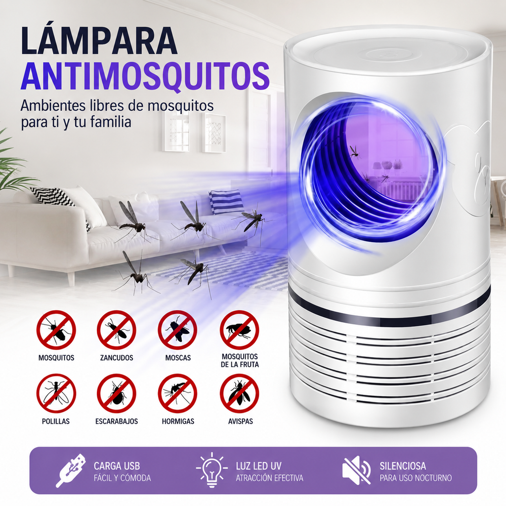 LAMPARA LED ANTIMOSQUITOS