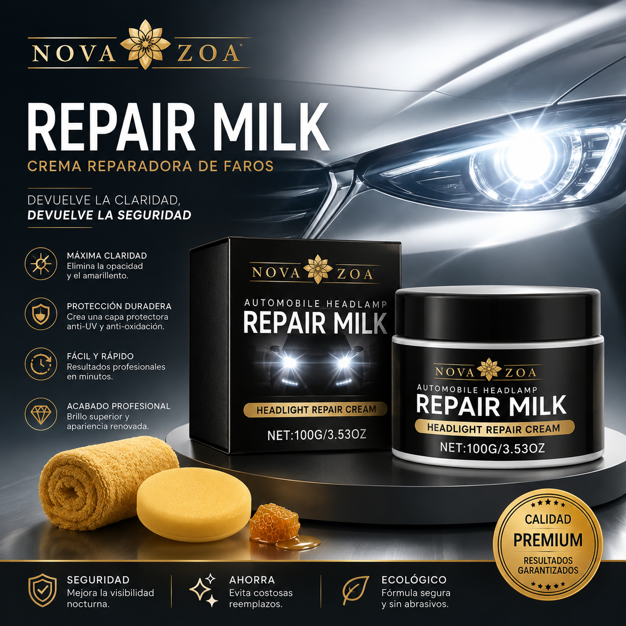 Restauradora de Faros 100g en Crema