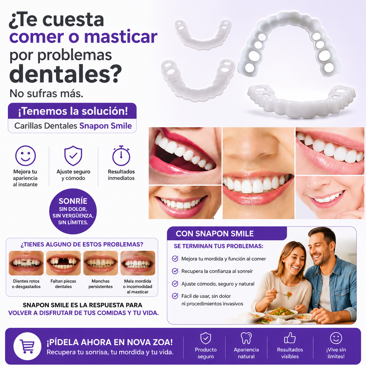 Carillas dentales SNAPON SMILE